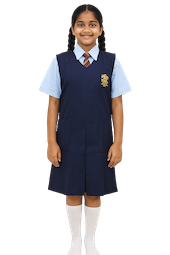 NAVY BLUE PINAFORE | CLASS : UKG - 10TH | BISHOPS SCHOOL, UNDRI